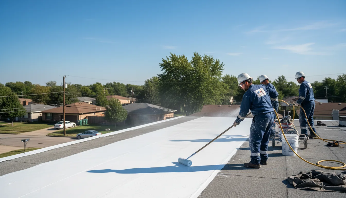 Commercial roof coating in Dublin, NC near me